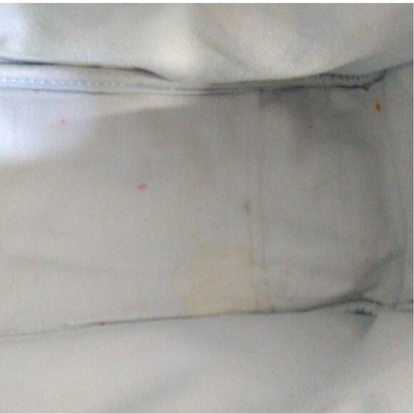 Sigrid Olsen White Leather Shoulder Bag Light Blue Lining Pre-Owned - Picture 7 of 16